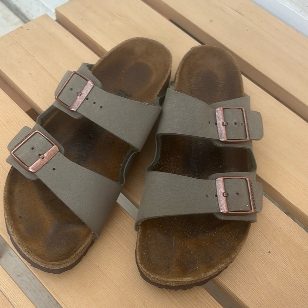 Sage green Birkenstock